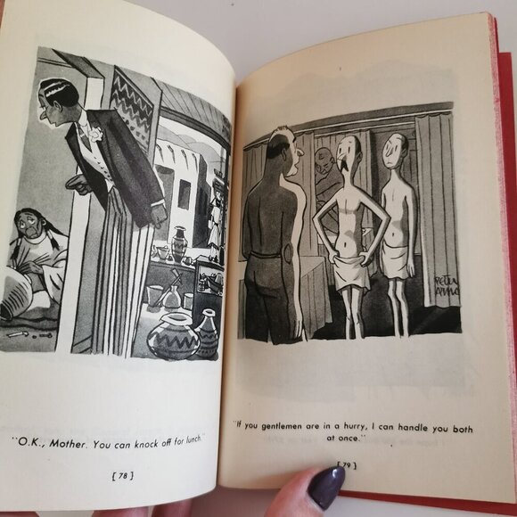 1947 Peter Arno Pocket Book New Yorker Cartoons Satirical Art Vintage Illust - Picture 8 of 8